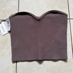 Aritizia Babaton Sculpt Knit Sweetheart Tube Top